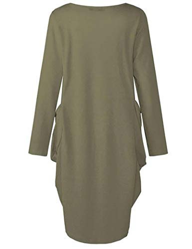 Women Black Girl Magic Long Sleeve Loose Pocket Oversize Tunic Dress Tops - Image 2