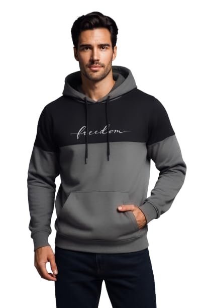 Color Block Printed Hoodie for Men|| Sweatshirt Regular Fit