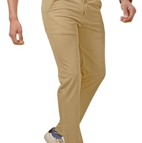 Men's Slim Fit Cargo Trousers | Stretchable Formal Men Trousers | Stylish Slim Fit Trouser for Men | Polycotton Knitted Fabric Pant for Man