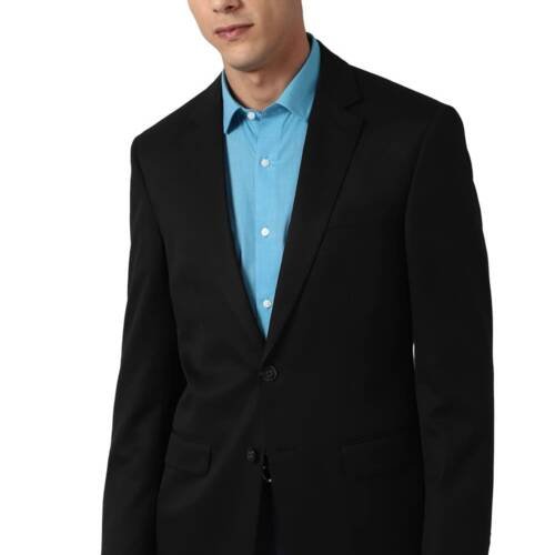 Men's Regular Fit Blazer (PEBZOTLBC6864244_Dark Blue_44)