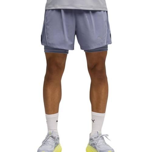 VELOCITY 2-in-1 Men's Running Shorts | Gray Sky | M