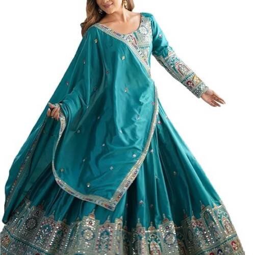 FASHION Traditional Lehenga Choli semistiched lengha choli with beautiful design Embrodery Work Lengha Choli Set