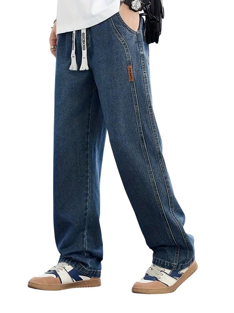 Jeans for Man || Straight Fit Jeans for Man || Straight Fit Pant for Men (JEANS-18-Blue-ElstUp)