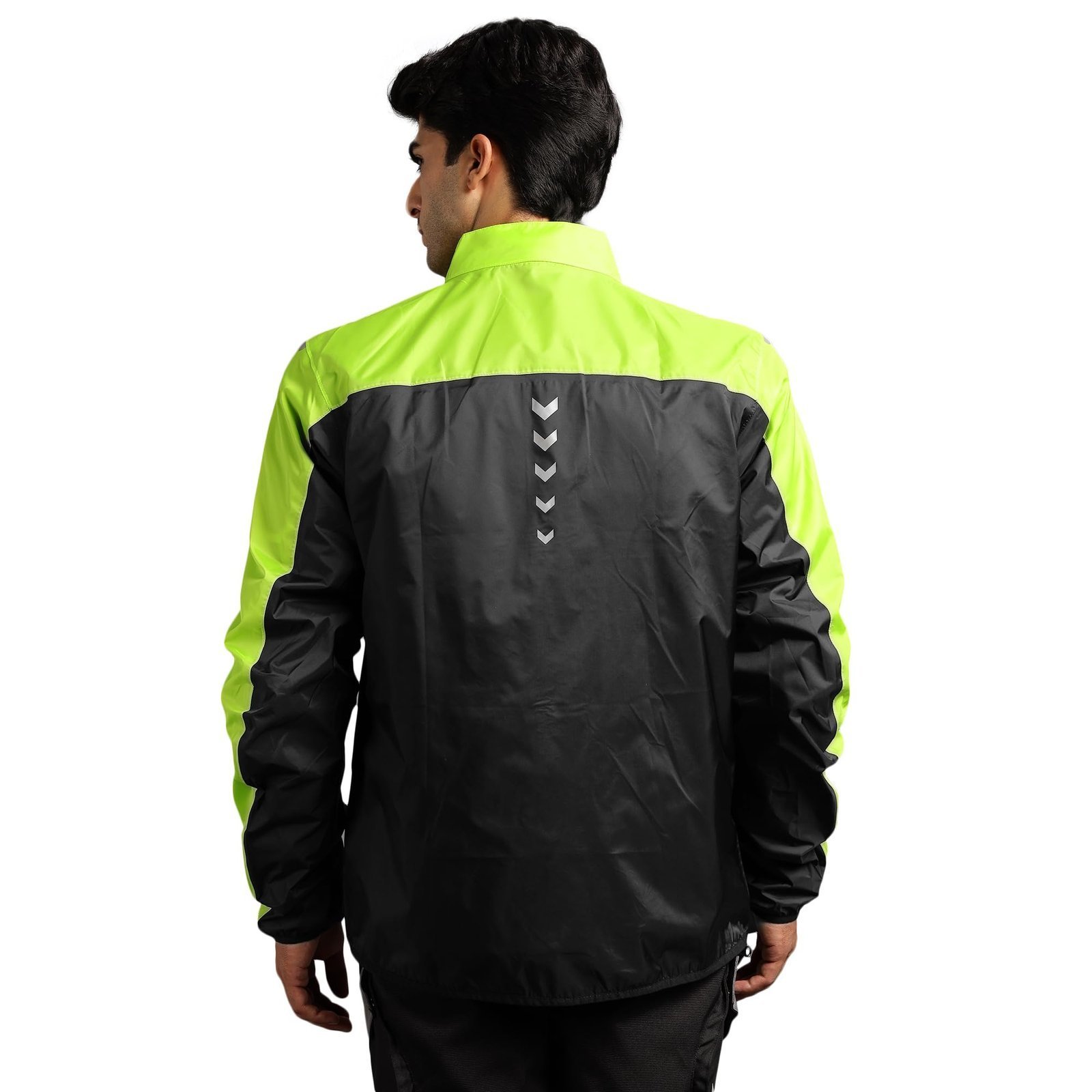 Mens Polyester Crossroader Jkt Light Grey Biker Jacket 38 Cm Standard Length - Image 6
