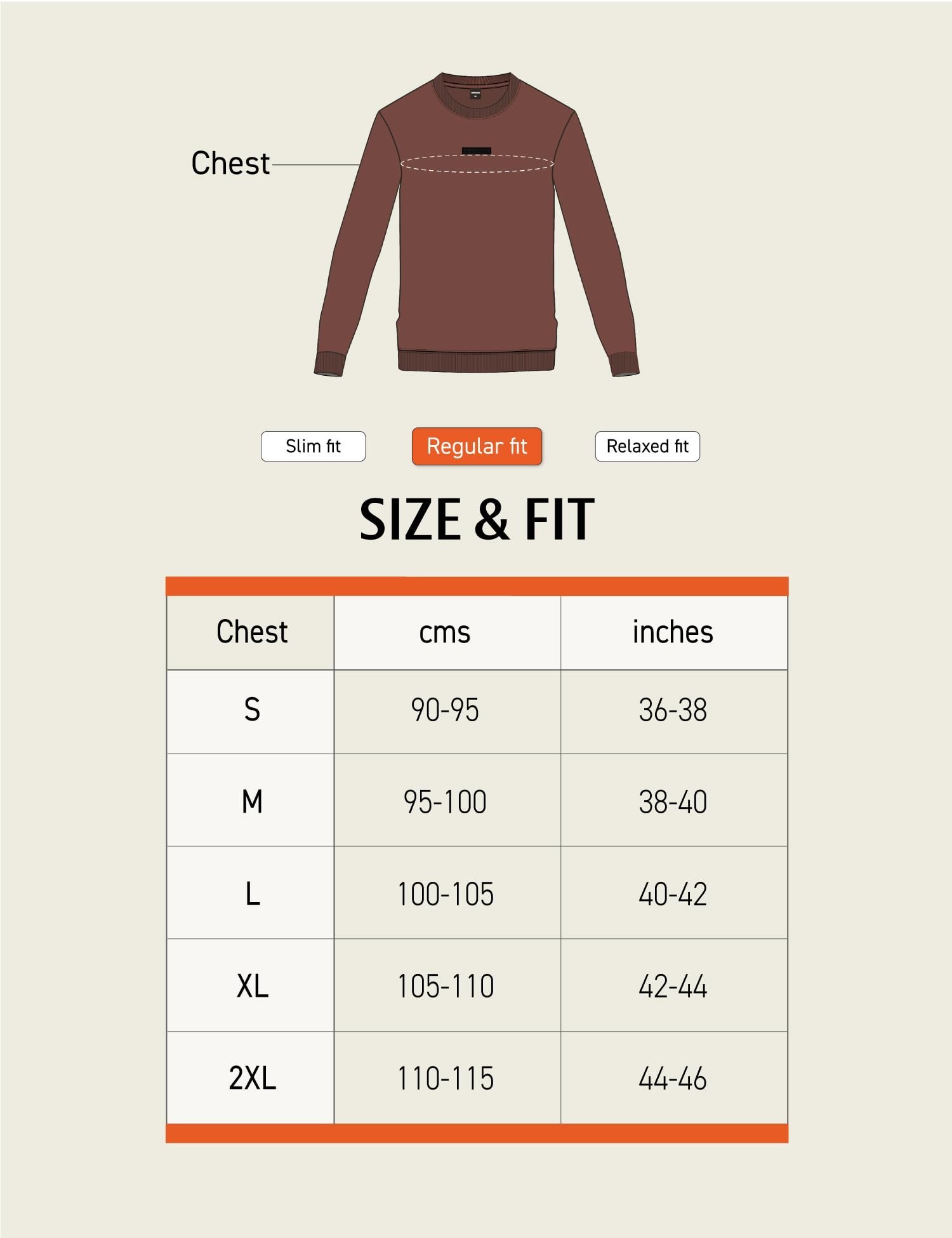 Premium Microfiber Blend Sweatshirt, Fleece Lined Sweatshirts for Men, No-Fade Colours Winter Wear for Men, Ideal for 10-15 Degrees C-Eclipse Black-M - Image 3