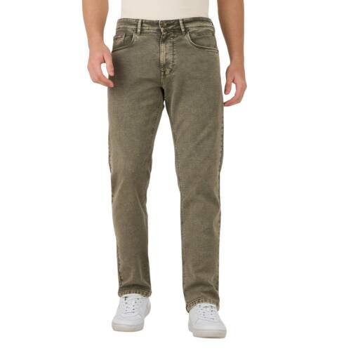 Men Military Green Cotton Lycra Slim Fit Pants - TSLA-MILTARYGRN_40