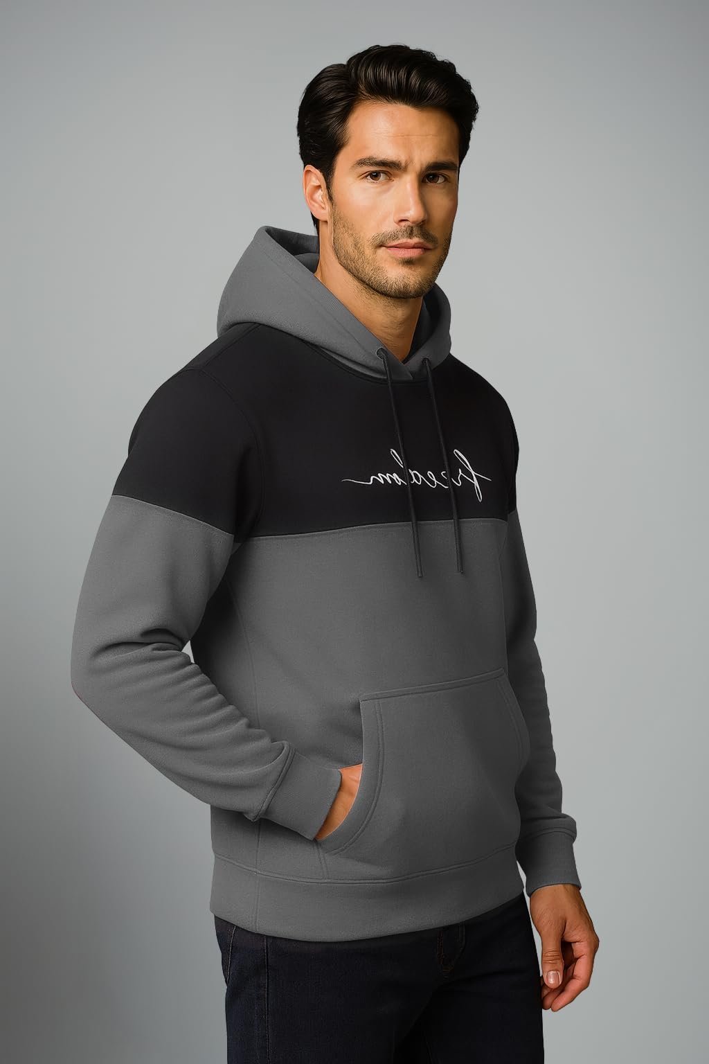 Color Block Printed Hoodie for Men|| Sweatshirt Regular Fit - Image 4