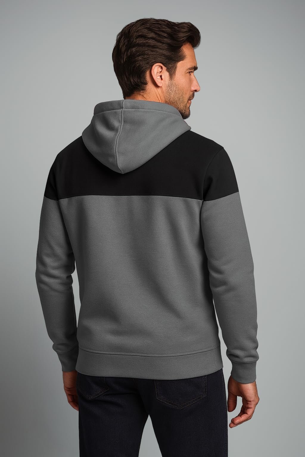 Color Block Printed Hoodie for Men|| Sweatshirt Regular Fit - Image 3