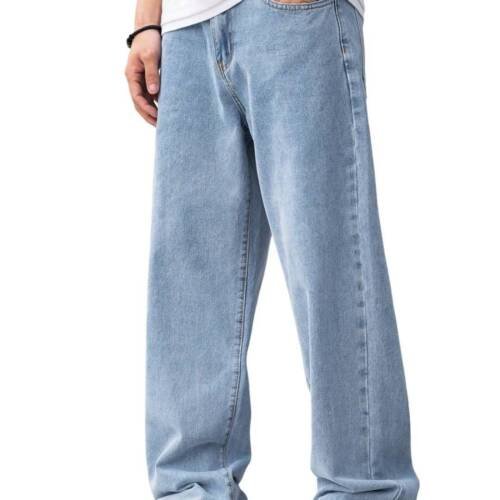 Men's Solid Regular Fit Mid Distressed Fashionable Trendy Denim Jeans(Blue)
