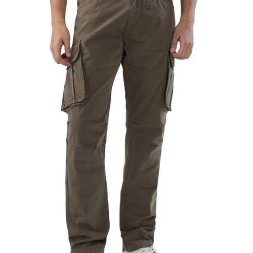 Men Green Regular Fit Mid Rise Casual Cargo (Size:40)-MTRCG1BE029