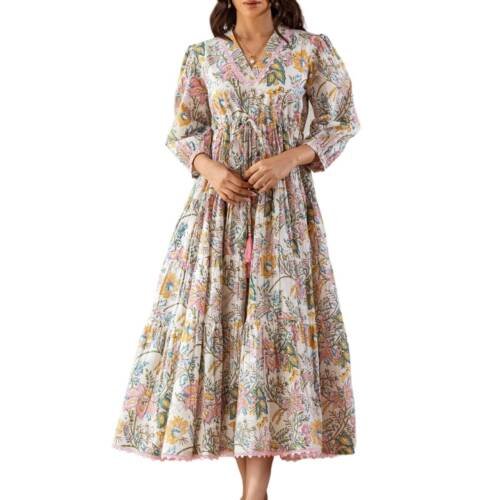 Dress for Women Stylish | One Piece Dress for Women Long | Women Dress | Long Dress for Women | Maxi Dress for Women (in, Alpha, M, Regular, Multicolor)
