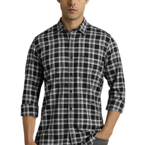 Slim Fit Dupplin Checkered Shirt for Men – Full Sleeves | Cotton | Smart & Stylish
