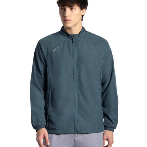 MV40 Men's Microfiber Fabric Water Resistant Convertible Hoodie Jacket_Mid Night Navy