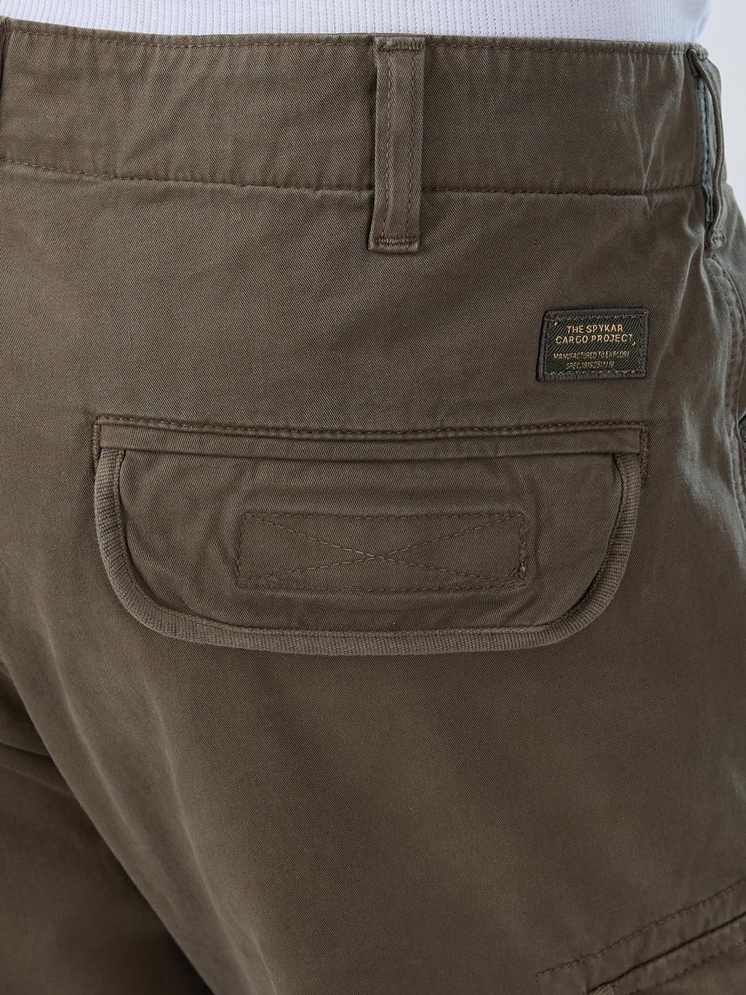 Men Green Regular Fit Mid Rise Casual Cargo (Size:40)-MTRCG1BE029 - Image 4