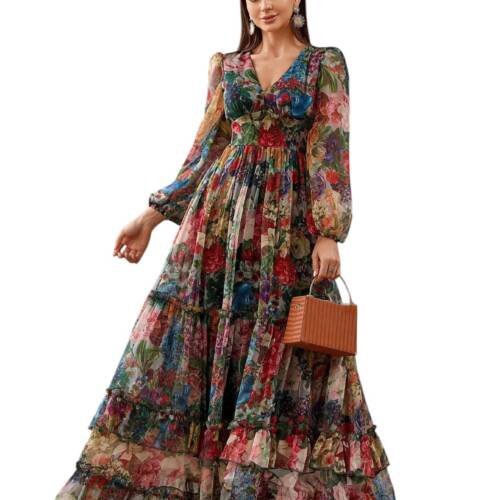 Dress for Women || Western Dresses for Women || One Piece Maxi Dress (L-30-L) Yellow